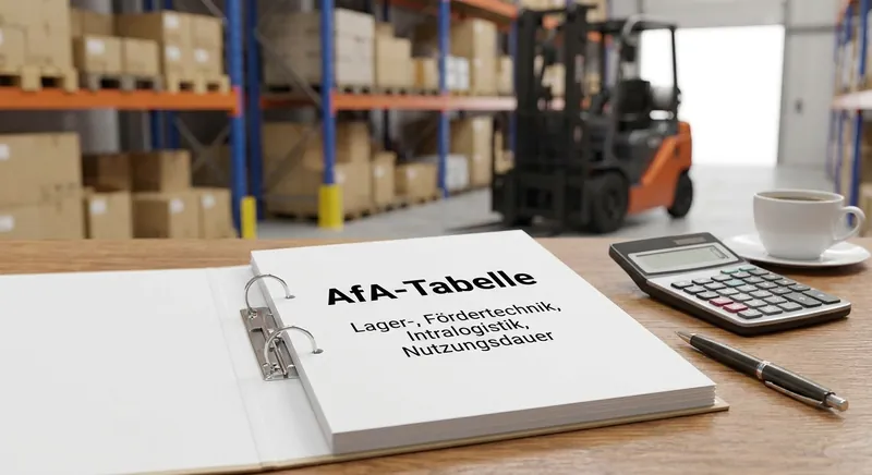 AfA-Tabelle Lager- & Fördertechnik 2026 [Nutzungsdauer]