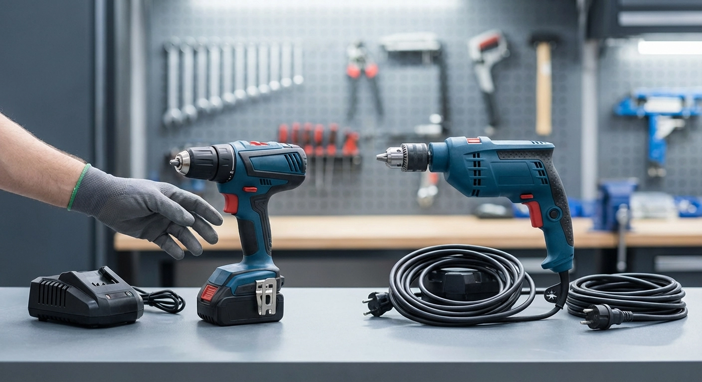 Akkuwerkzeuge vs. kabelgebundene Elektrowerkzeuge 2026: Was lohnt sich im Betrieb?