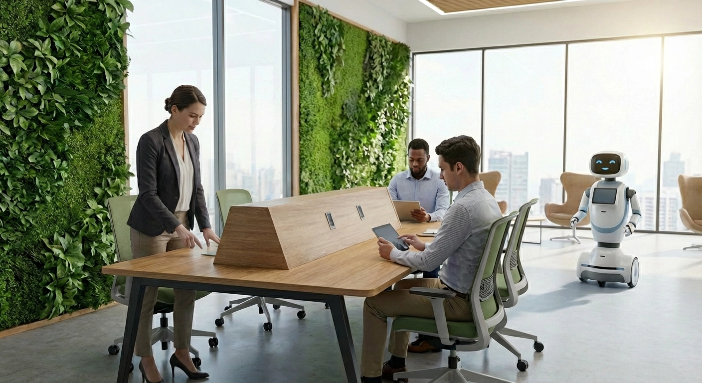 Büro der Zukunft 2030: Smart Office, KI & New Work