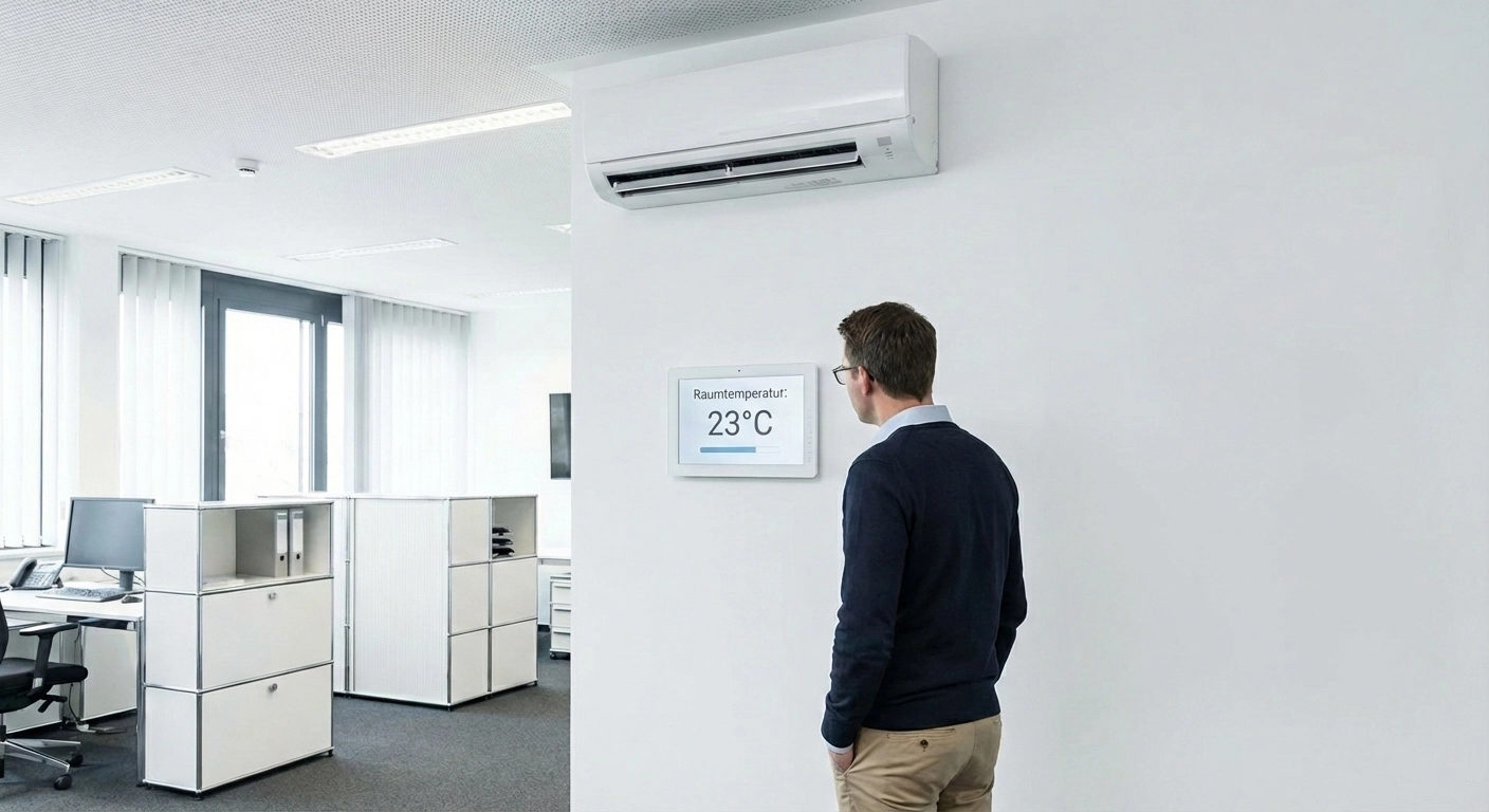 Bürokühlung 2026: Temperaturgrenzen, Kühlsysteme und Kosten im Vergleich