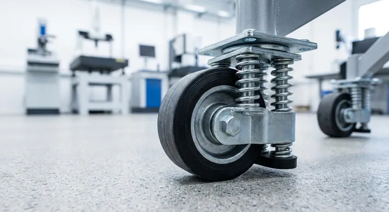 Doppelrollen und gefederte Rollen: Schwingungsdämpfung beim Transport empfindlicher Technik