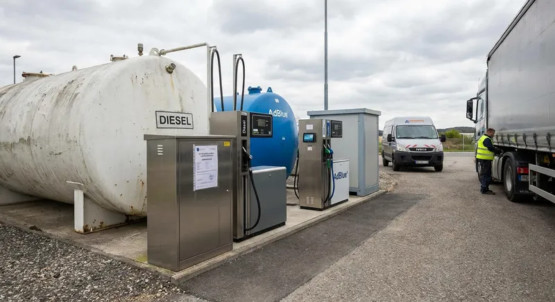 Eigenverbrauchtankstelle für Diesel und AdBlue einrichten: Genehmigung, Technik und Anbietervergleich