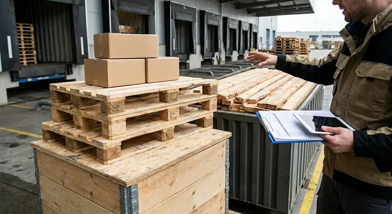 Tropenwald aus der Vogelperspektive mit Lieferkette und EU-Flagge symbolisch fuer EUDR Compliance