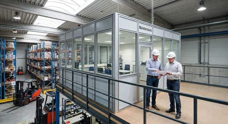 Hallenbüro und Meisterbüro: Hersteller, Kosten, Schallschutz