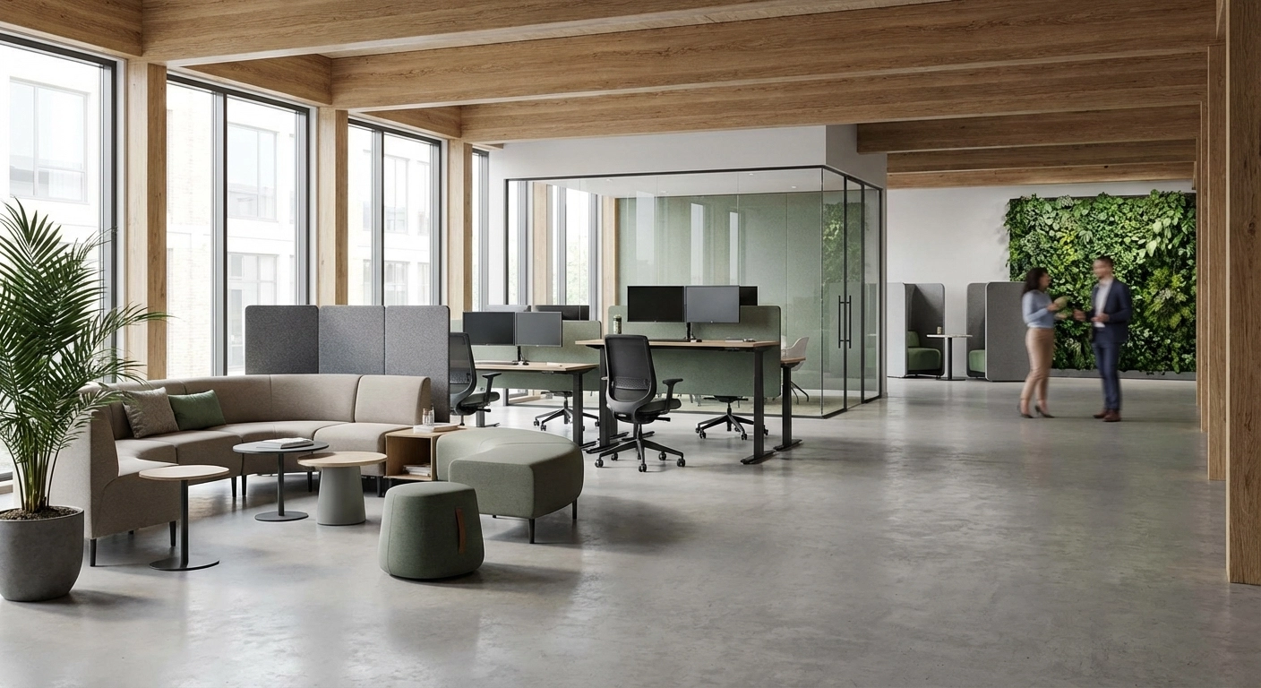 Modernes Büro gestalten 2026: Open Space, Einzelbüro & New Work