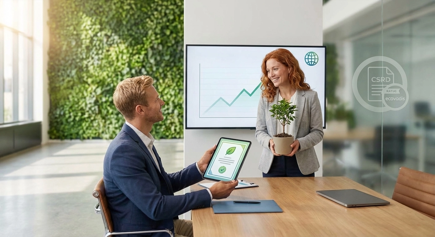 Nachhaltigkeit im B2B-Einkauf: Enkelfähig Score, EcoVadis und CSRD 2026