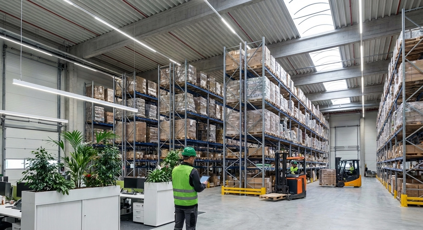 Nachhaltigkeit im Lager: CO₂-Bilanz von Regalsystemen, Kreislauffähigkeit und energieeffiziente Lagertechnik