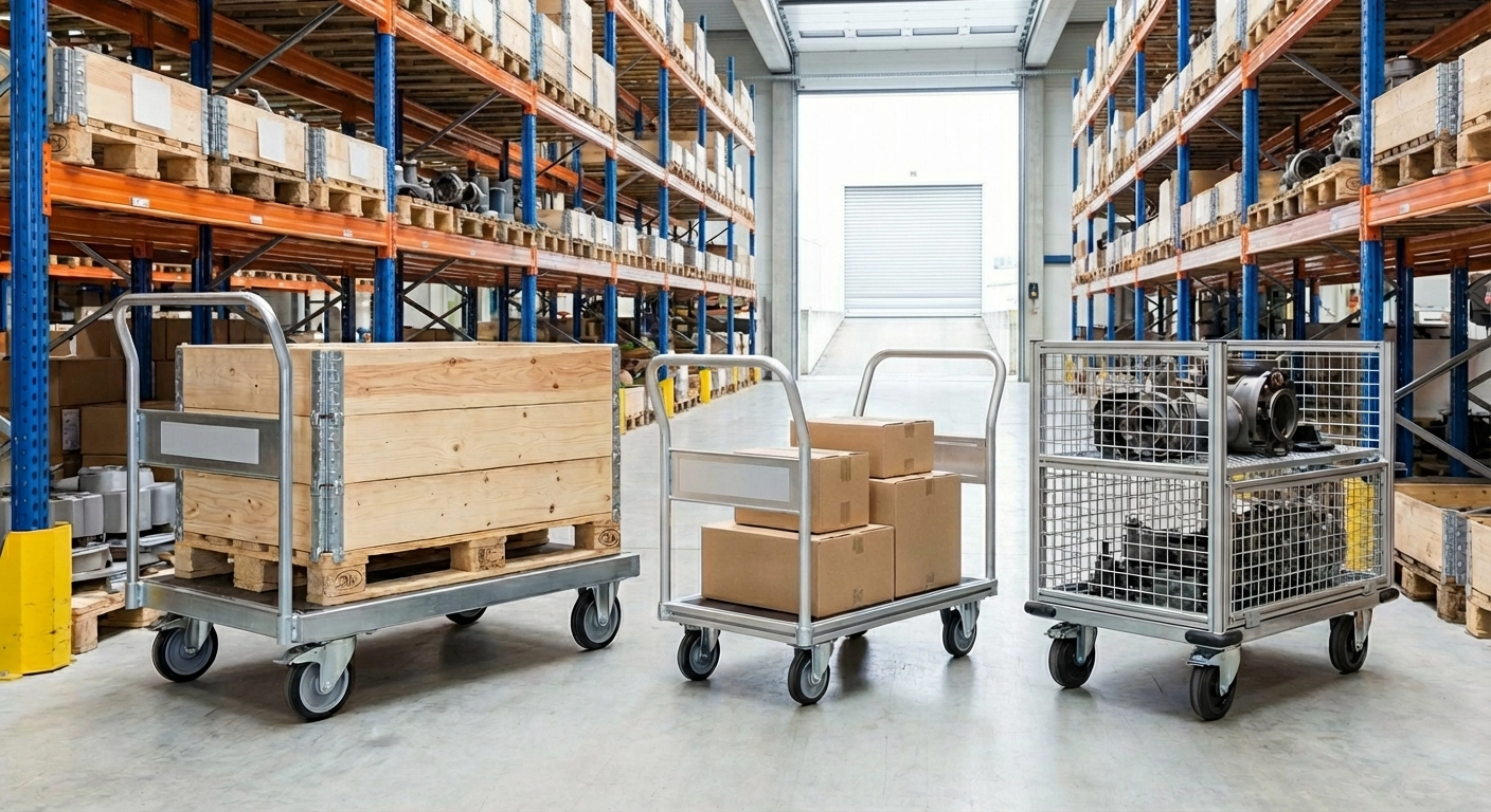 Plattformwagen für Industrie & Lager: Typen, Traglasten, Preise 2026