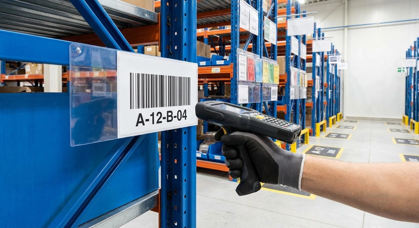 Regalbeschriftung und Lagerplatzkennzeichnung: Systeme, Barcode-Etiketten und Farbcodierung