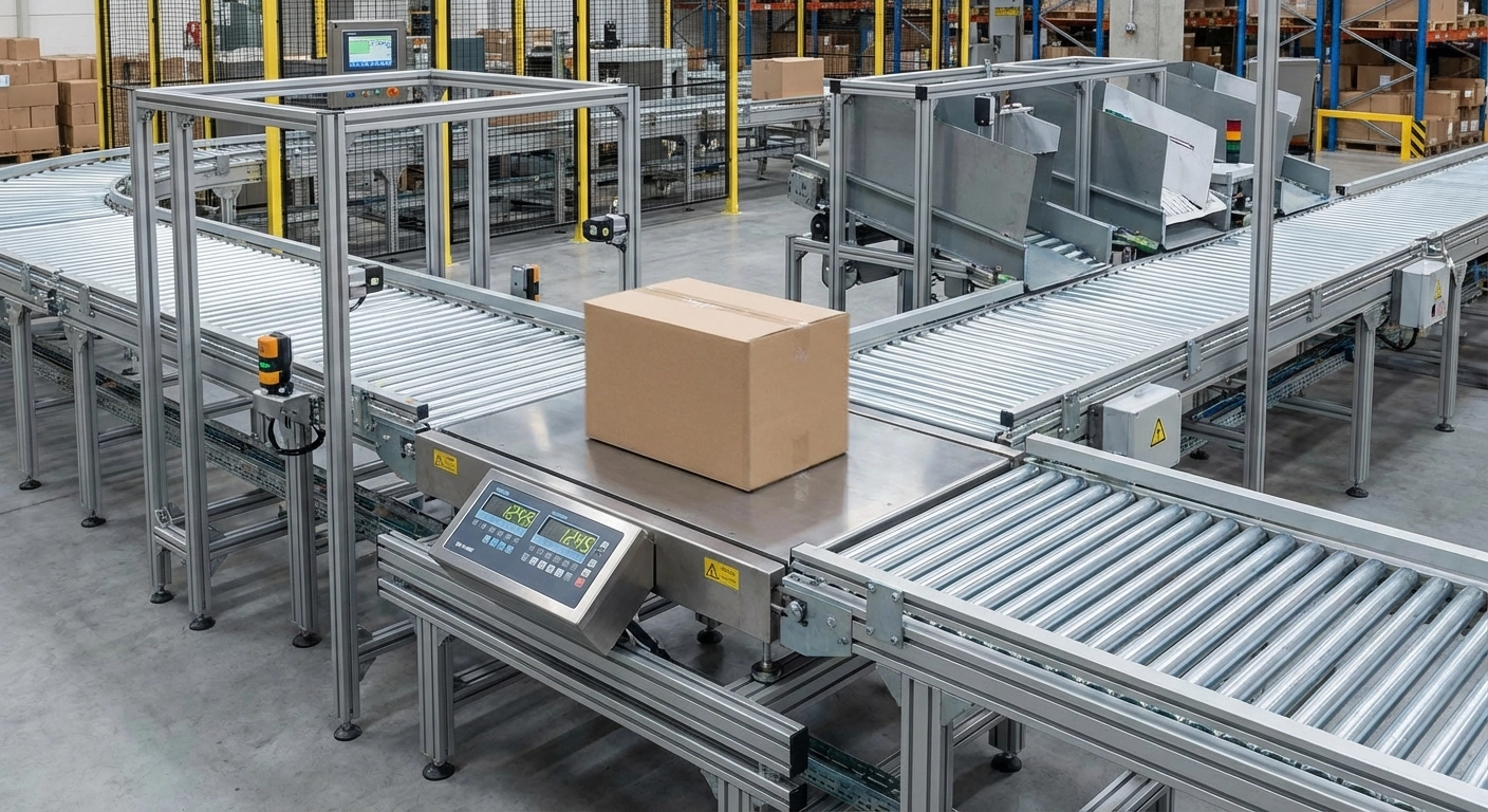 Rollenbahn mit Waage 2026: Inline-Wiegetechnik in der Fördertechnik — Systeme, Eichrecht und Kosten