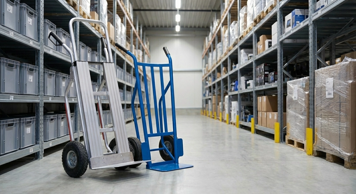 Sackkarren kaufen 2026: Alu vs. Stahl, Tragfähigkeit und Einsatzbereiche