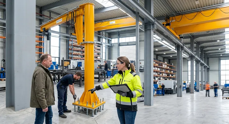 Schwenkkran oder Brückenkran für Bestandshallen
