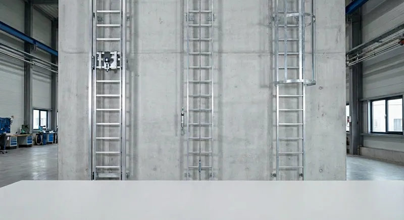 Steigschutzsysteme an ortsfesten Leitern: Schiene, Seil oder Rückenschutz? [2026]