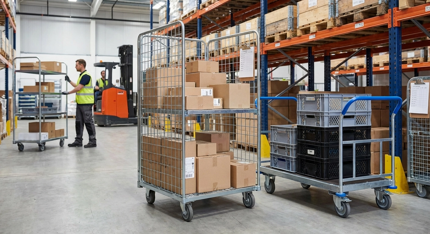 Transport-Rollwagen in der Intralogistik: Typen, Normen und Praxistipps